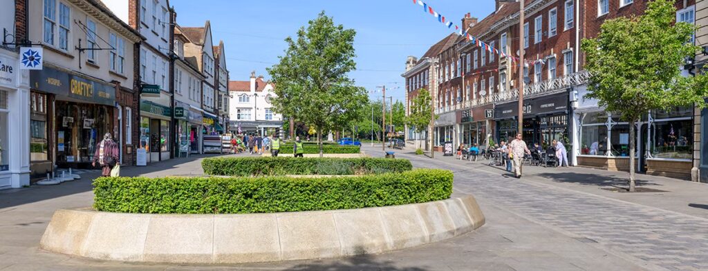 Letchworth's green urban spaces.
